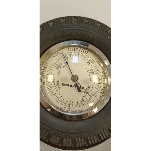 57 - Vintage Good Year tyre barometer