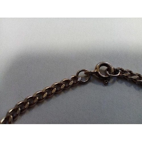 75 - Silver hallmarked chain approx 19