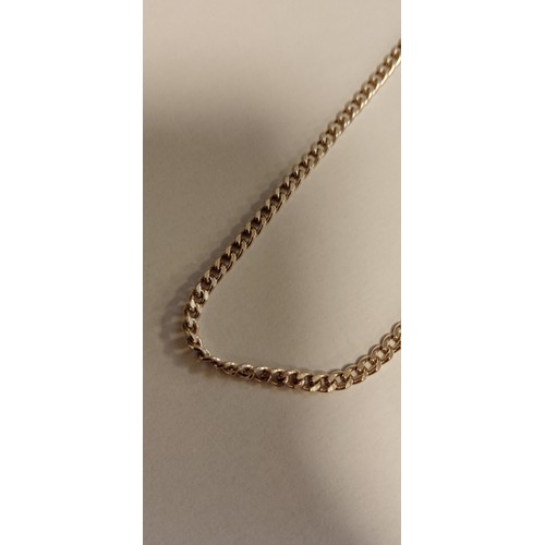 75 - Silver hallmarked chain approx 19