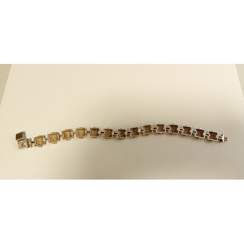 76 - Silver 925 stamped bracelet weighing 40g approx.