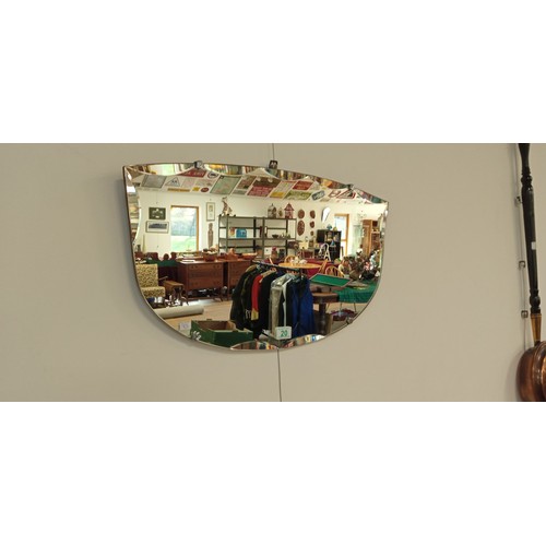 20 - Vintage frameless mirror