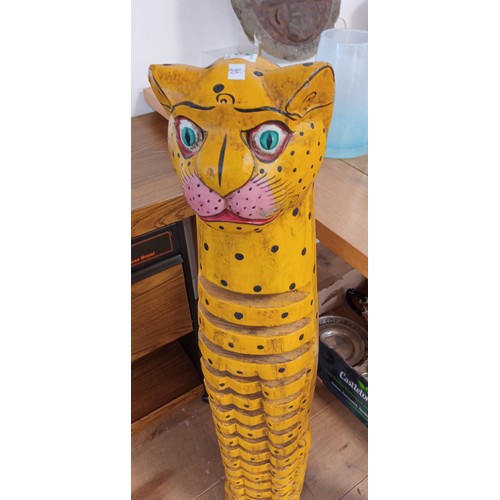 38 - Tall vintage cat 1m high approx.