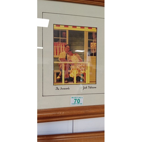 70 - Pair of framed Jack Vettrianno's 'The Innocence & Courting Couple'