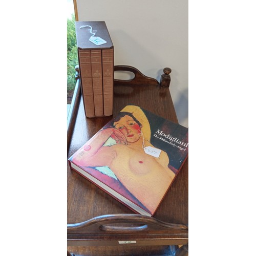 71 - Art book Modigliani The Melancholy Angel plus Lifes of the Artist 3 volumes