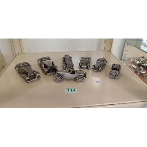 114 - 7 Danbury Mint model cars