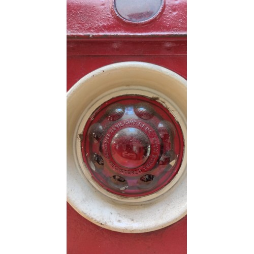 132 - Kenyan serilite road/ rail lamp plus one other