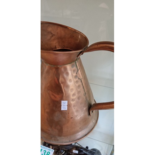 138 - Vintage copper jug