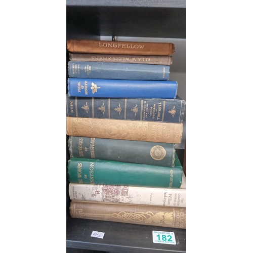 182 - Selection of books mainly on poetry