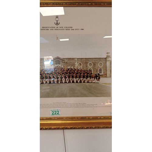 222 - Gordon Highlanders presentation of new colours 1998 frame photo