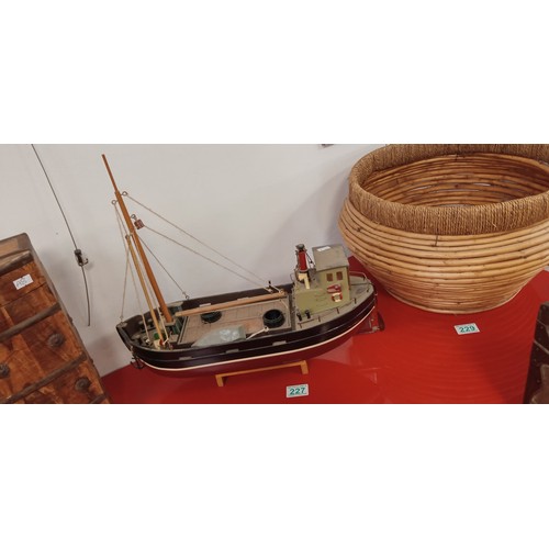 227 - Model fishing boat trawler