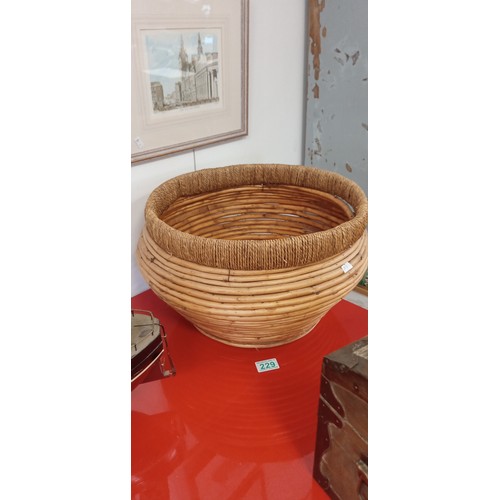 229 - Large wicker bowl