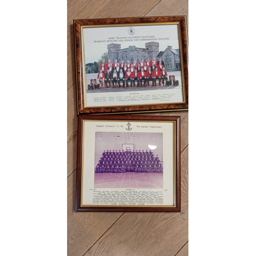 233 - Selection of Gordon Highlander framed pictures