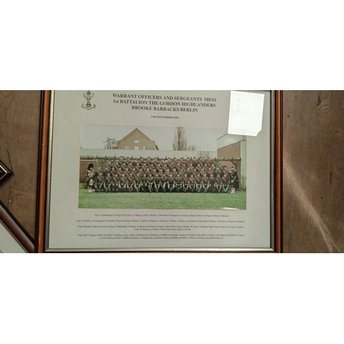 233 - Selection of Gordon Highlander framed pictures