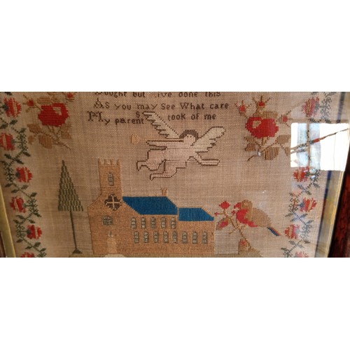 257 - Antique 1839 sampler