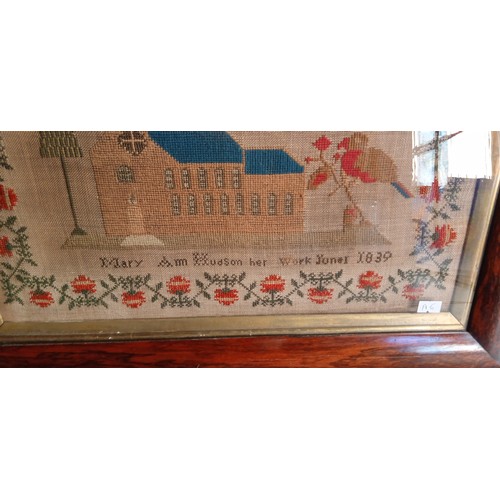 257 - Antique 1839 sampler