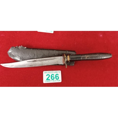 266 - Whitby solingen Germany hunting knife with sheath