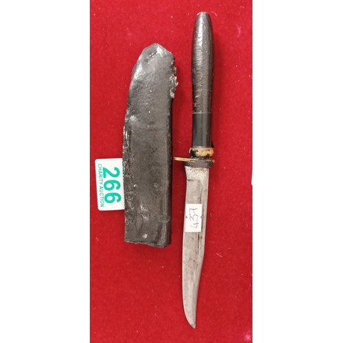 266 - Whitby solingen Germany hunting knife with sheath