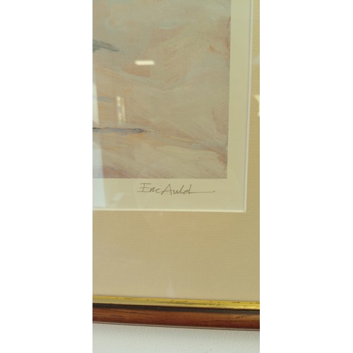 283 - Framed Eric Auld limited edition print 198/400 signed Winter in Glengairn