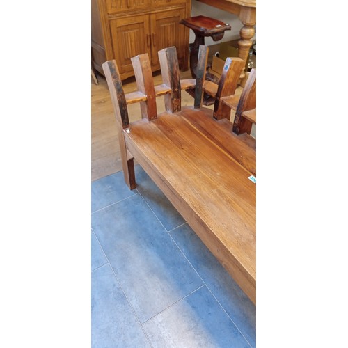 300 - Vintage hardwood bench