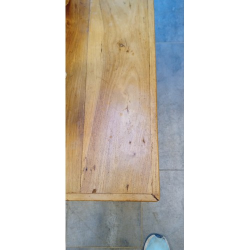 301 - Solid wooden coffee table 110cm x 60cm approx