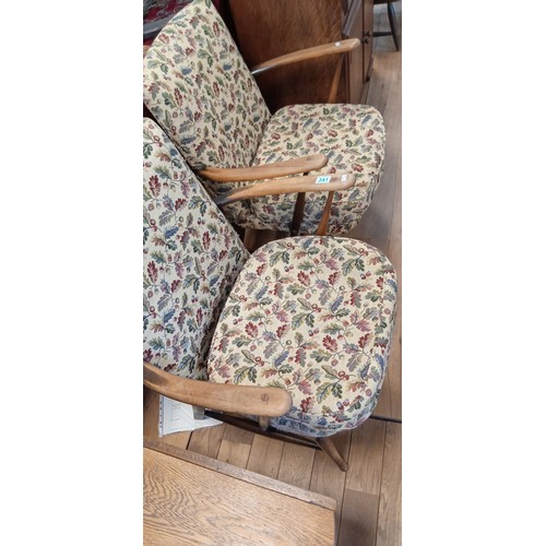 341 - Pair of Ercol circa 1960 fireside chairs