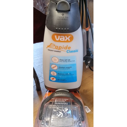 344 - Vax rapid classic carpet washer looks brand new