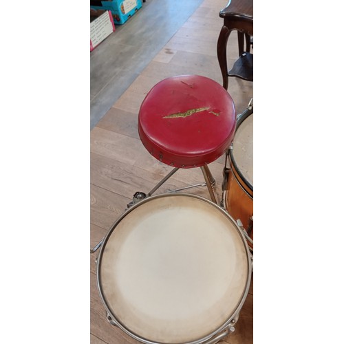 357 - Vintage Premier drum kit as we have it