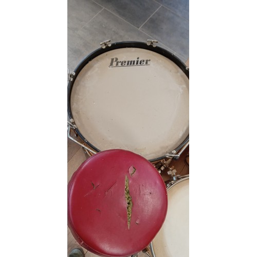 357 - Vintage Premier drum kit as we have it