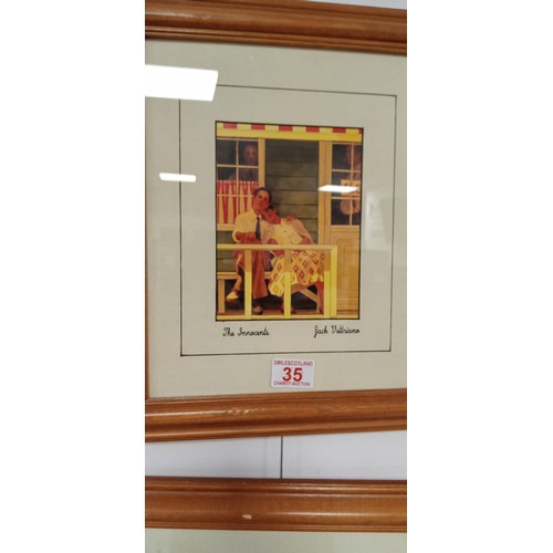 35 - 2x Jack Vettriano framed prints