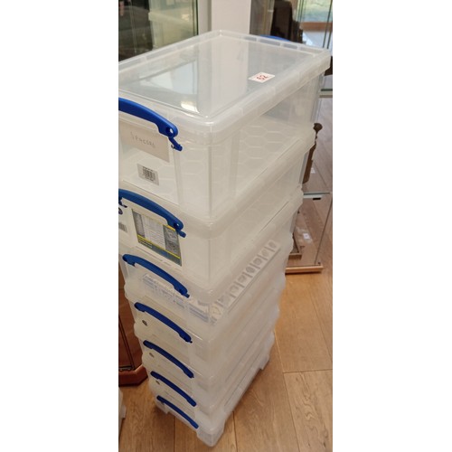 62 - 7x 9 litre The Really Useful Box containers/ boxes