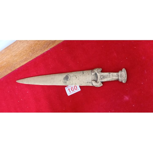 160 - Vintage brass letter opener