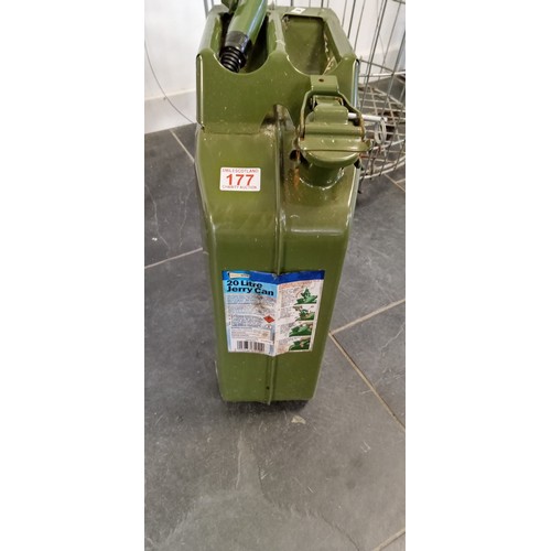 177 - Brand new 20 litre metal jerry can