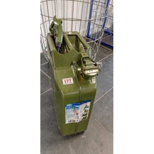 177 - Brand new 20 litre metal jerry can