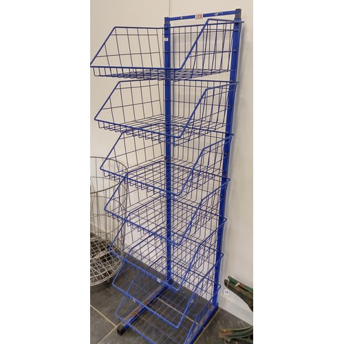 179 - 7 Tier basket storage unit