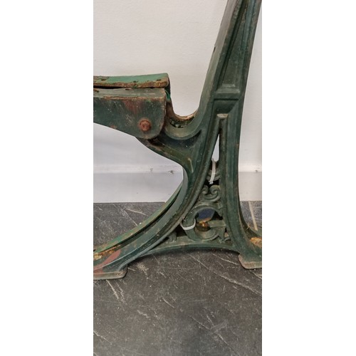 180 - Pair of small child's cast iron bench or seat ends