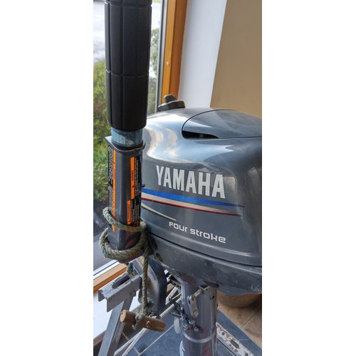 186 - Yamaha 4 stroke boat outboard motor plus fuel tanks