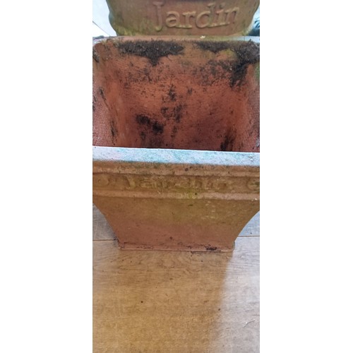 199 - 4x ceramic garden pots