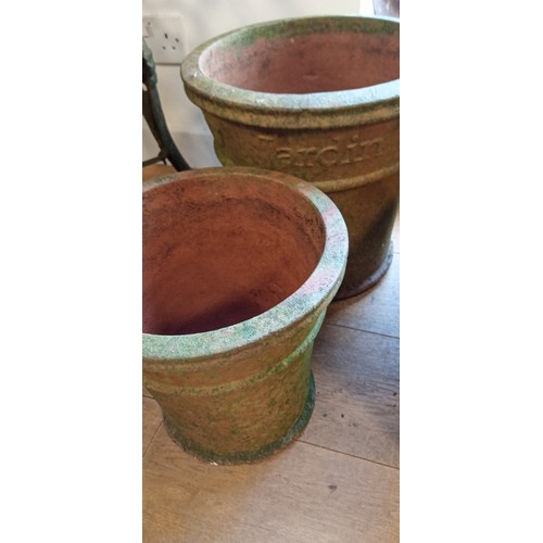 199 - 4x ceramic garden pots