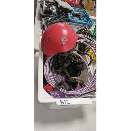 216 - Selection of climbing safety gear