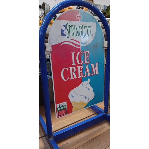 250 - SpringCool Ice cream advertising sign