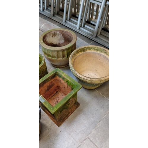 283 - 7x ceramic plant pots in various sizes