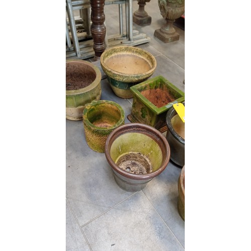 283 - 7x ceramic plant pots in various sizes