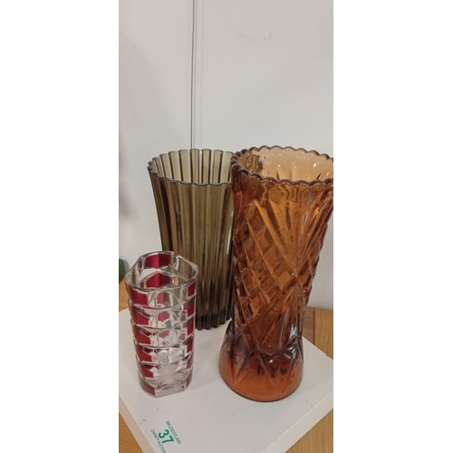 37 - 3 mid century vases