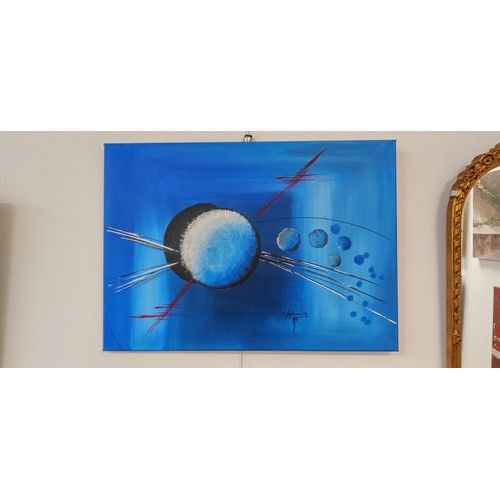 59 - 2 abstract canvases by K Fe Gsmarena