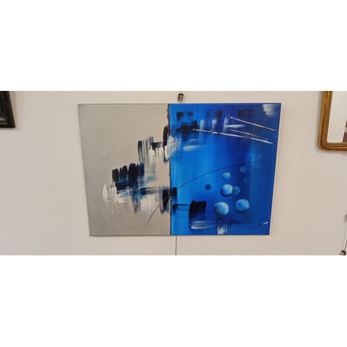 59 - 2 abstract canvases by K Fe Gsmarena