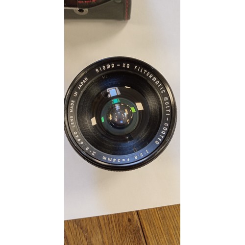 1 - Sigma-XQ filtermatic multi-coated 1:2.8 f=24mm lens made in Japan with original Sigma case