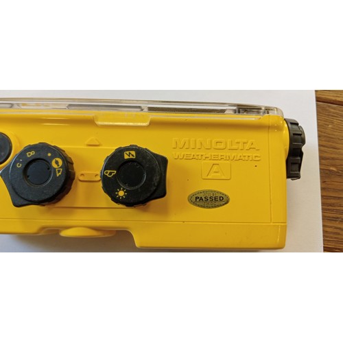 5 - Minolta weathermatic camera made in Japan