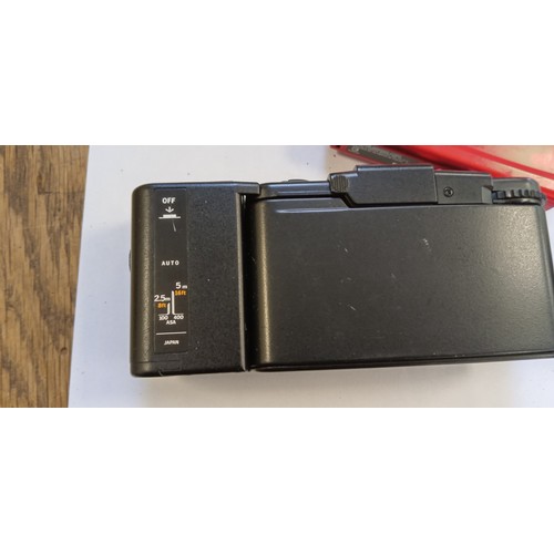 7 - Olympus XA 2 electronic flash camera made in Japan plus Olympus tough TG-310 14 megapixel camera