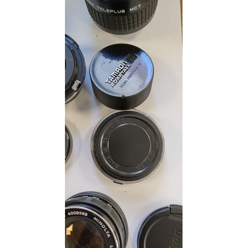 8 - Good selection of camera lenses and parts see photos
