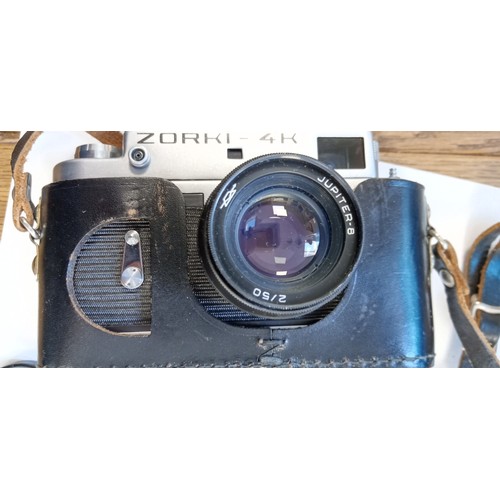 9 - Zorki - 4K Jupiter-8 2/50 camera made in USSR in original case